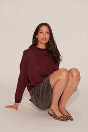 SWEAT JOY BURGUNDY S/M - ONE TEE