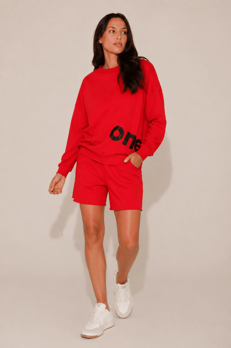 SWEAT JOY RED S/M - ONE TEE