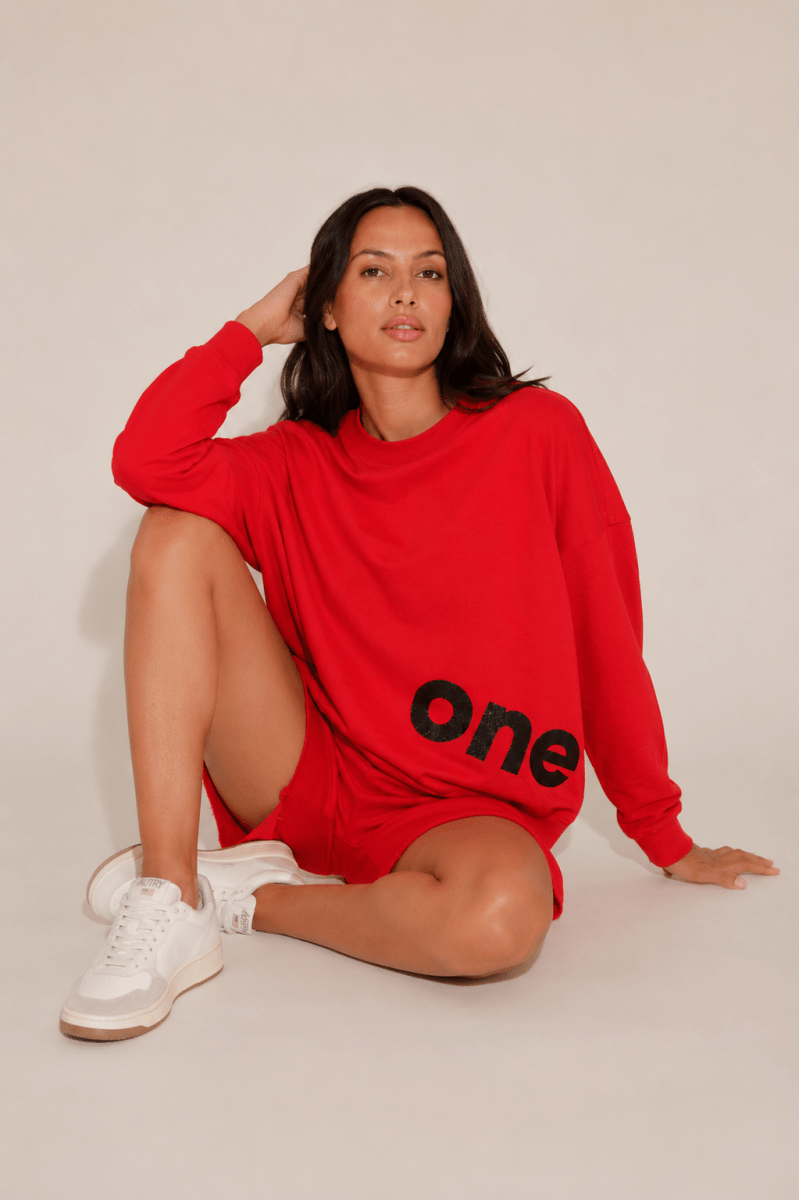 SWEAT JOY RED S/M - ONE TEE