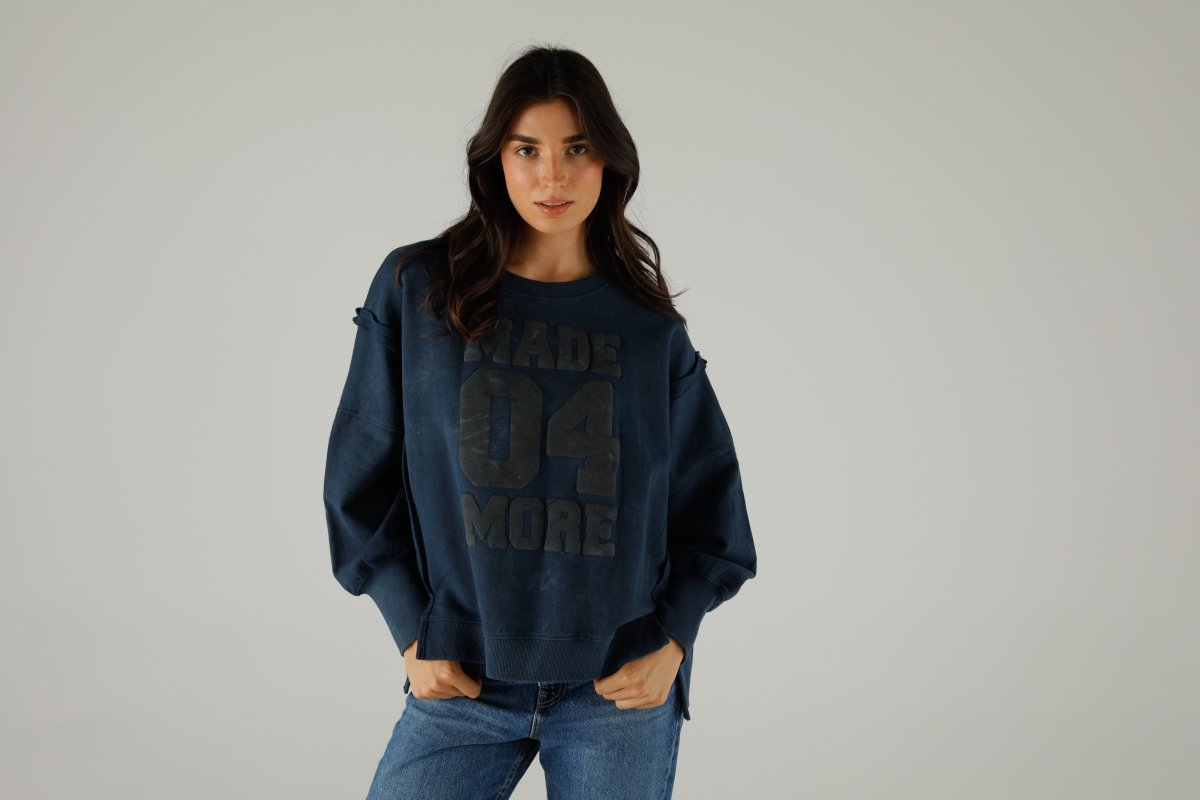 SWEAT JUDY INDIGO XS/S INDIGO - ONE TEE
