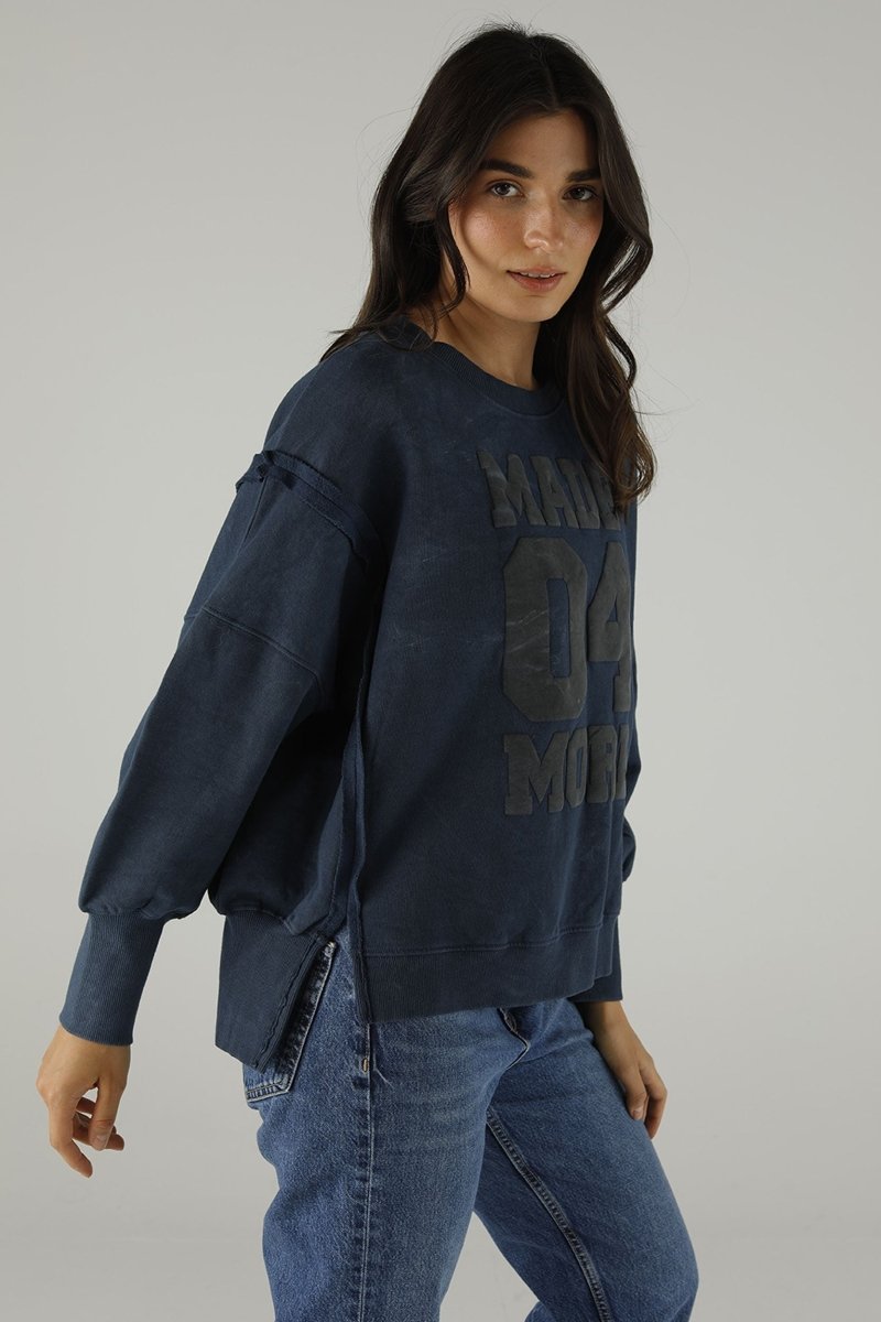 SWEAT JUDY INDIGO XS/S INDIGO - ONE TEE