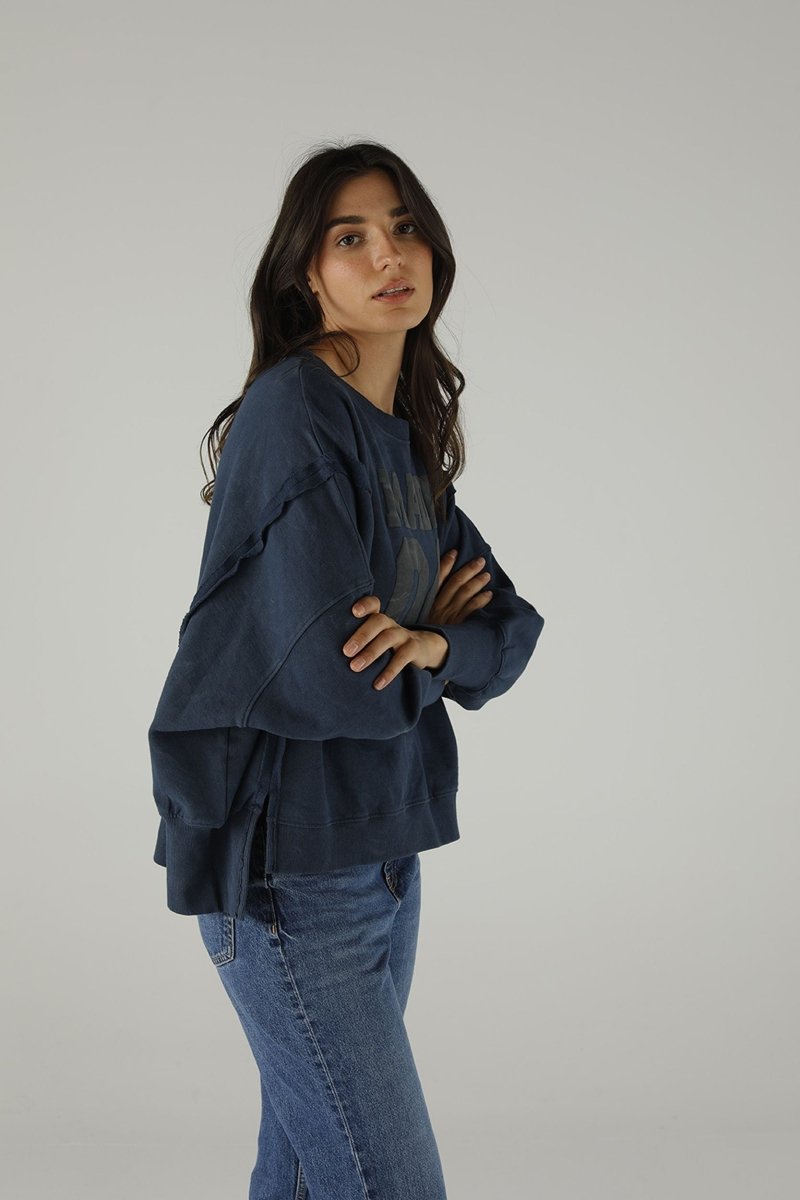 SWEAT JUDY INDIGO XS/S INDIGO - ONE TEE