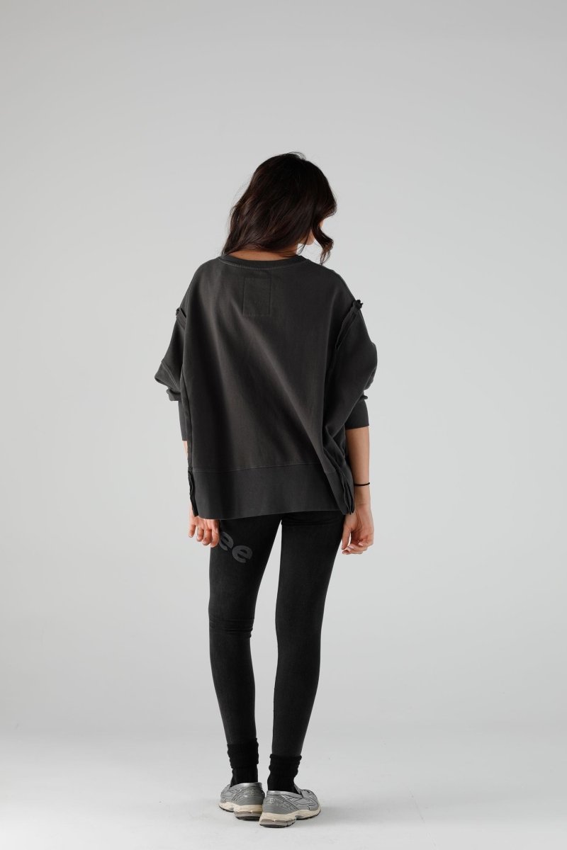 SWEAT JUDY SLATE XS/S SLATE - ONE TEE