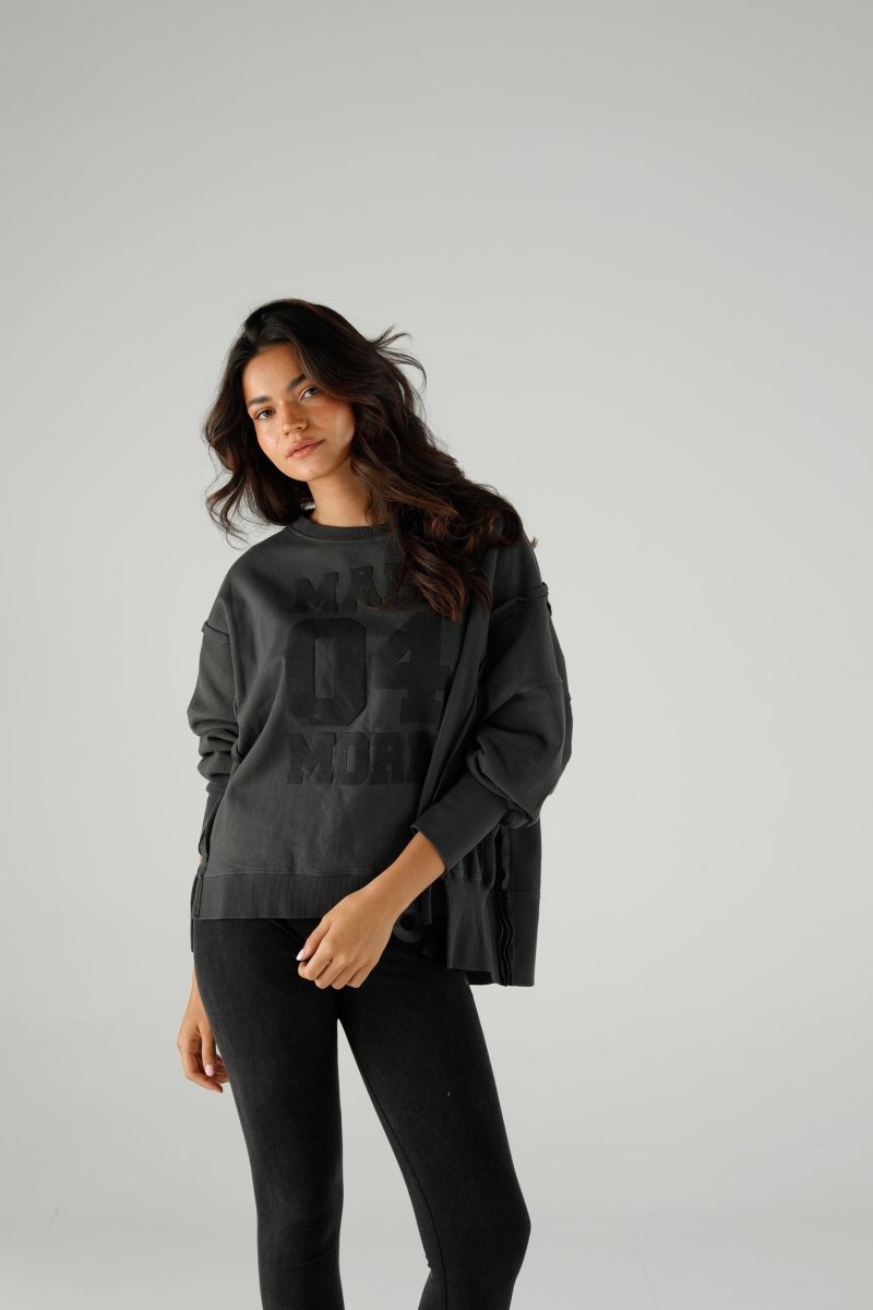SWEAT JUDY SLATE XS/S SLATE - ONE TEE