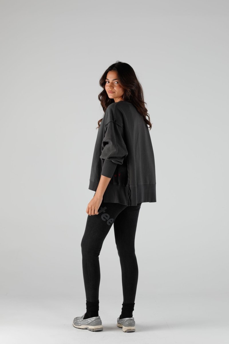 SWEAT JUDY SLATE XS/S SLATE - ONE TEE
