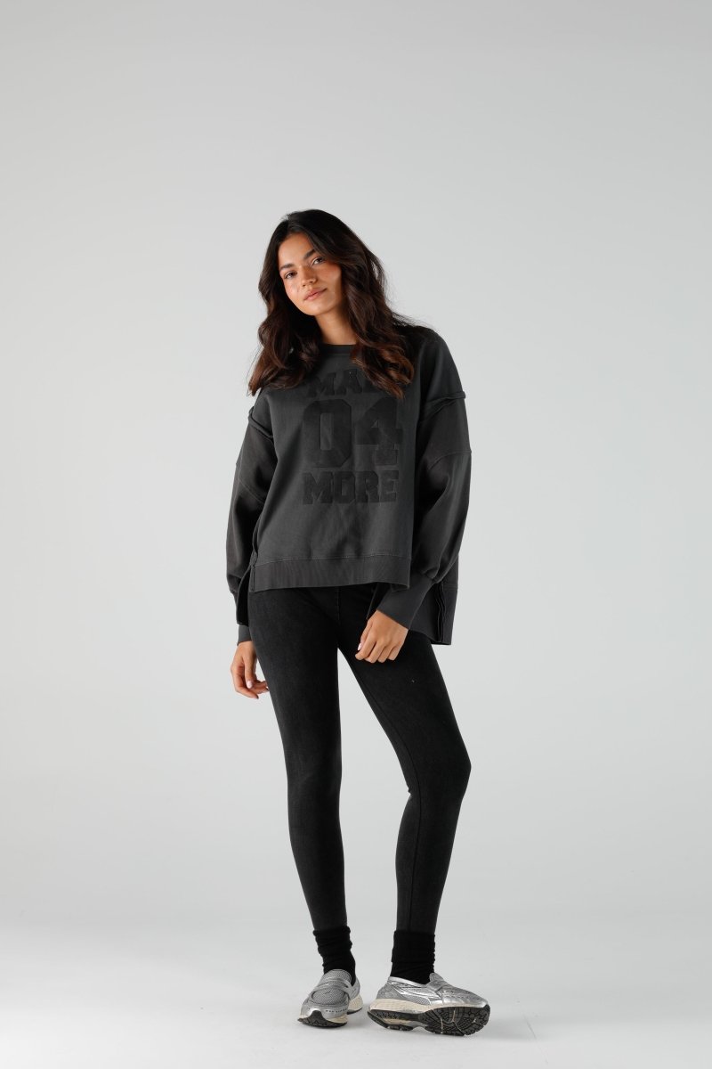 SWEAT JUDY SLATE XS/S SLATE - ONE TEE