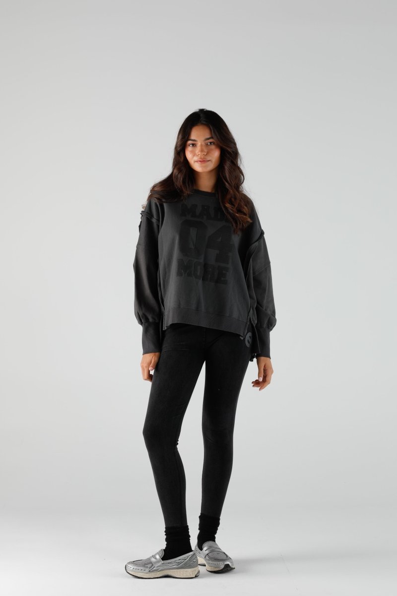 SWEAT JUDY SLATE XS/S SLATE - ONE TEE