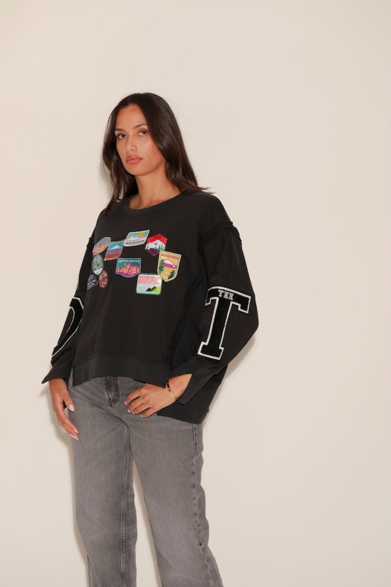 SWEAT OLYMPE BLACK S/M - ONE TEE
