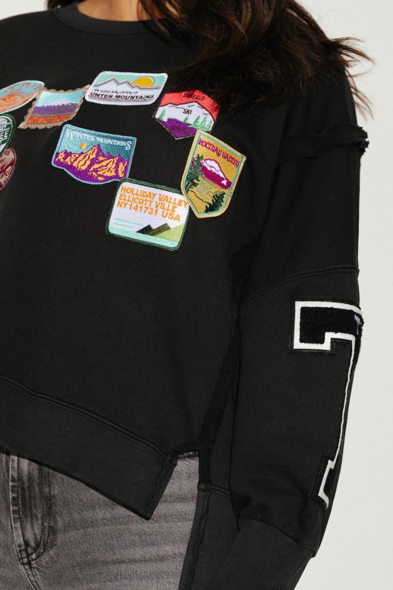 SWEAT OLYMPE BLACK S/M - ONE TEE