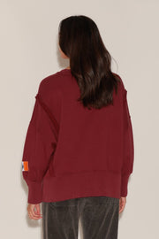 SWEAT OLYMPE BURGUNDY S/M - ONE TEE