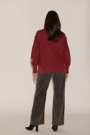 SWEAT OLYMPE BURGUNDY S/M - ONE TEE