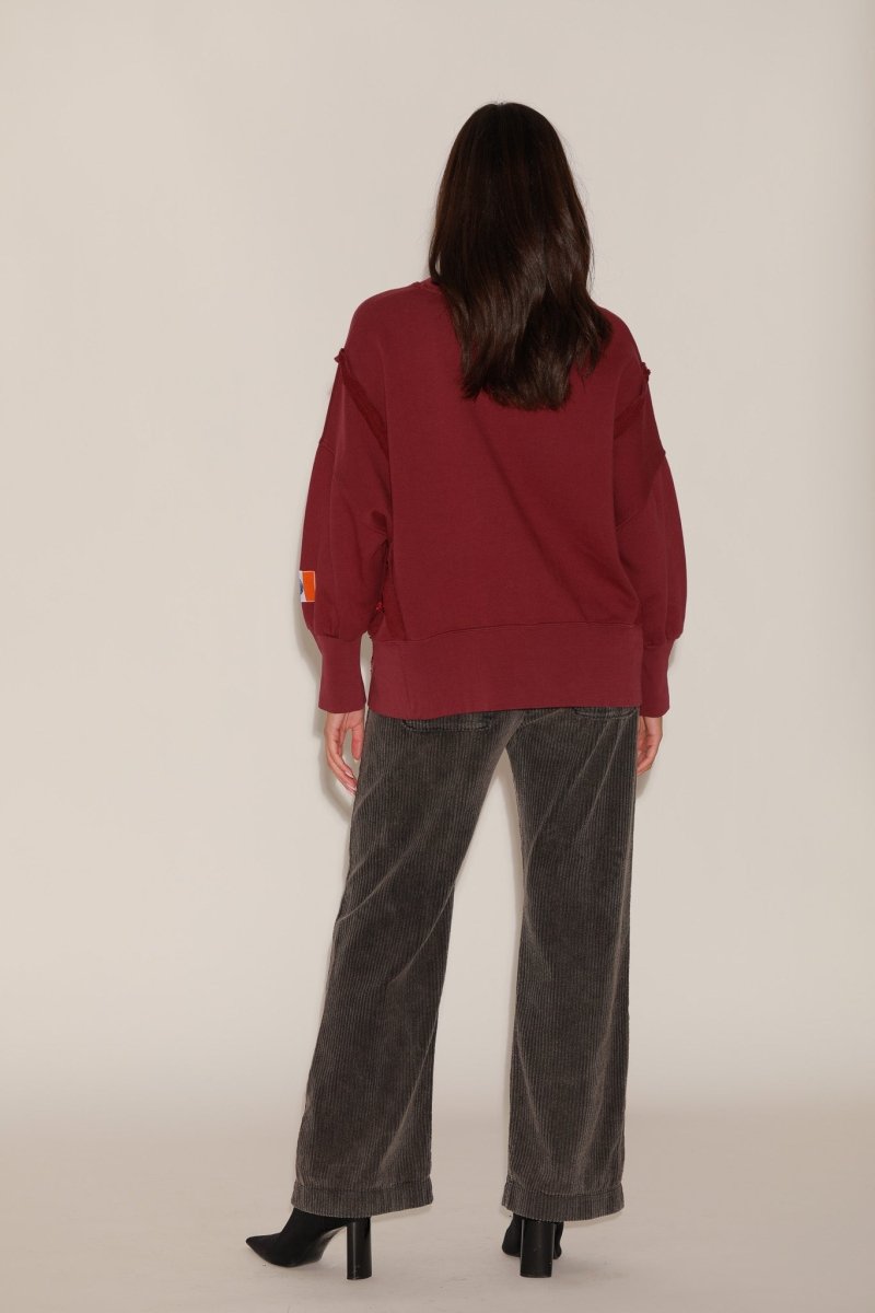 SWEAT OLYMPE BURGUNDY S/M - ONE TEE