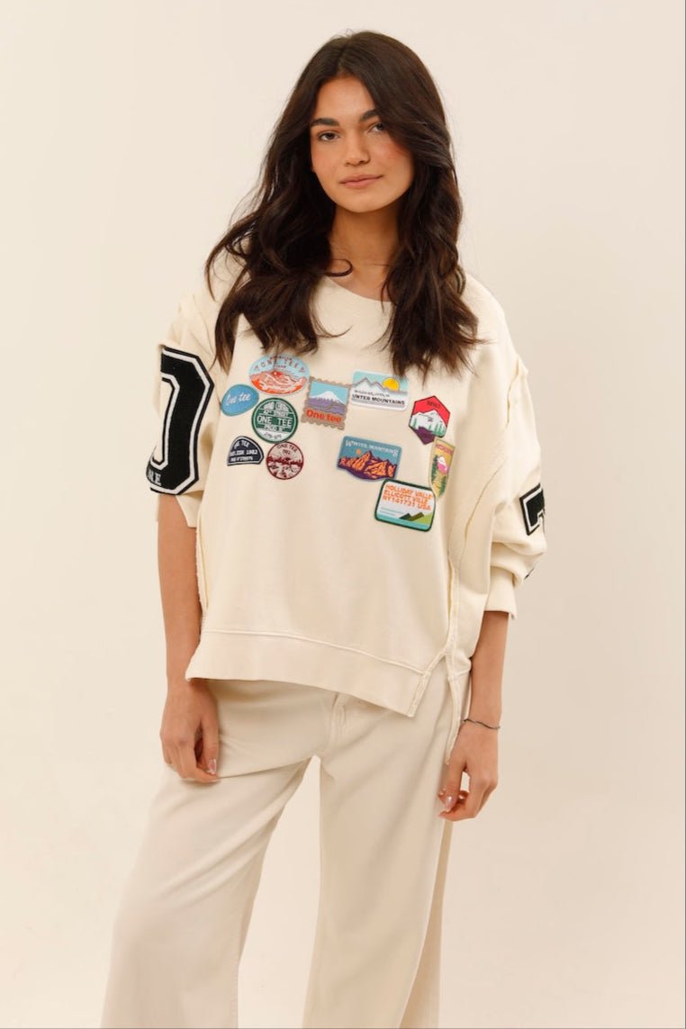 SWEAT OLYMPE IVOIRE S/M - ONE TEE