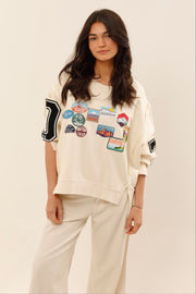 SWEAT OLYMPE IVOIRE S/M - ONE TEE