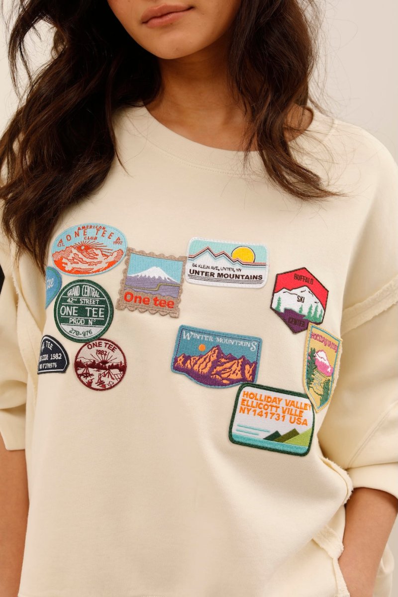 SWEAT OLYMPE IVOIRE S/M - ONE TEE