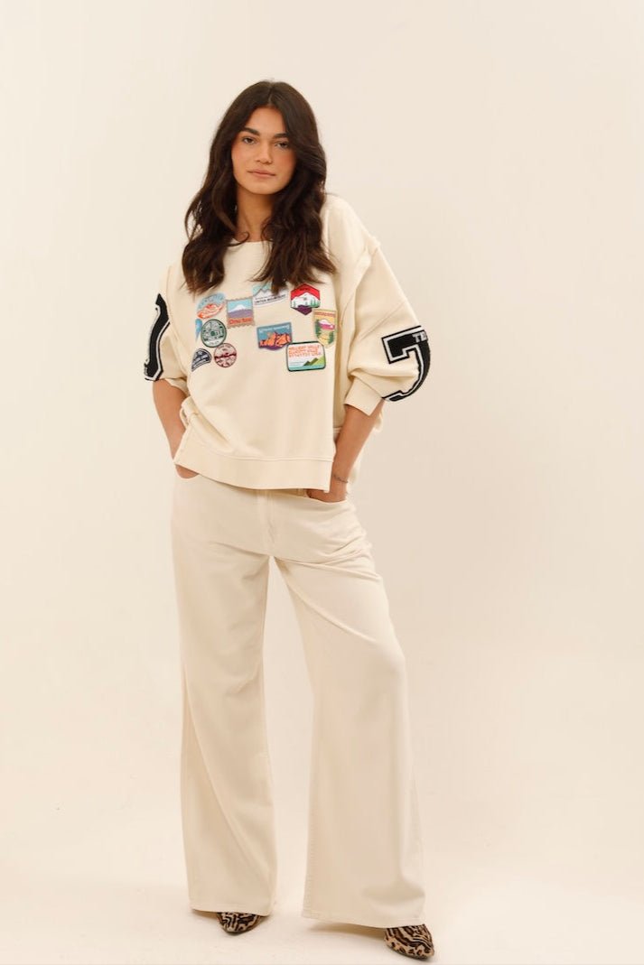 SWEAT OLYMPE IVOIRE S/M - ONE TEE