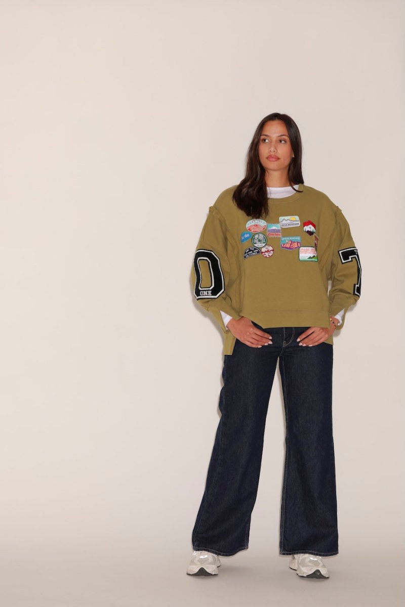 SWEAT OLYMPE KAKI S/M - ONE TEE