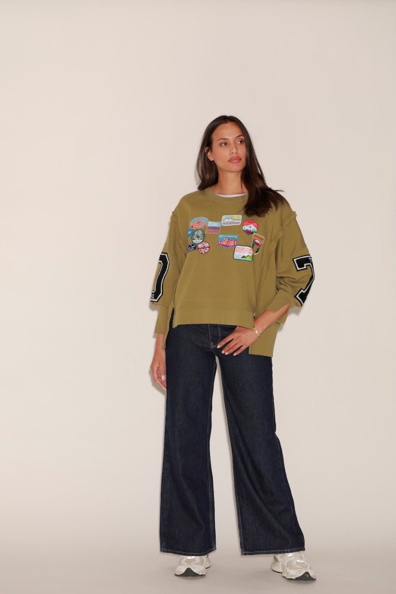 SWEAT OLYMPE KAKI S/M - ONE TEE