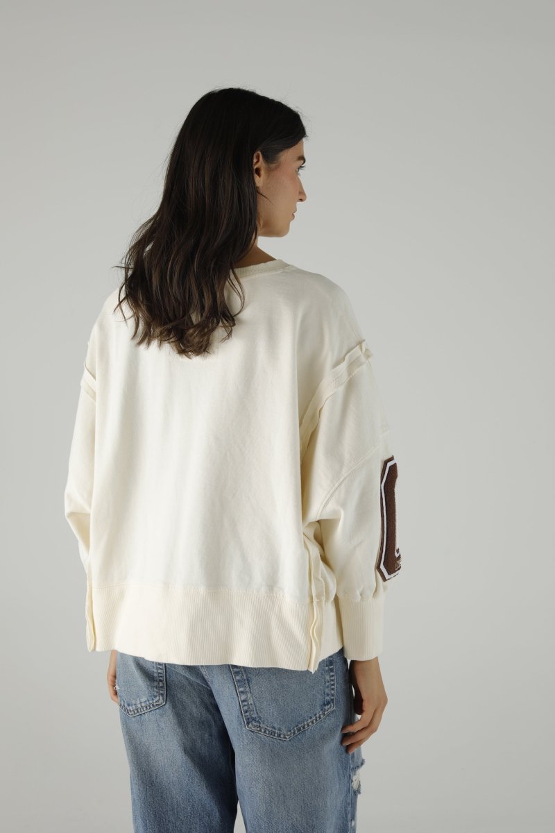 SWEAT OLYMPIA IVORY XS/S IVORY - ONE TEE
