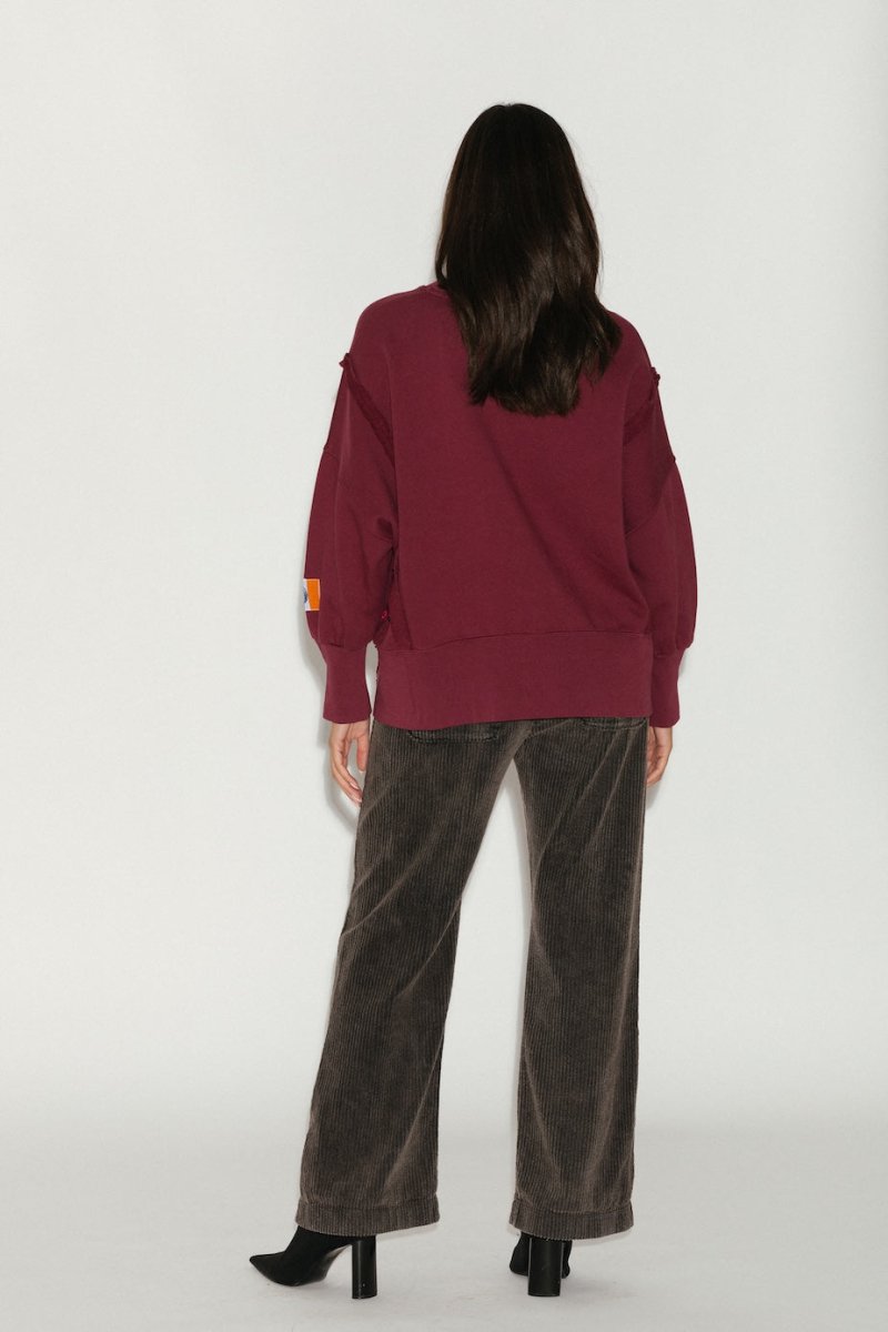SWEAT ORESTE BURGUNDY S/M - ONE TEE