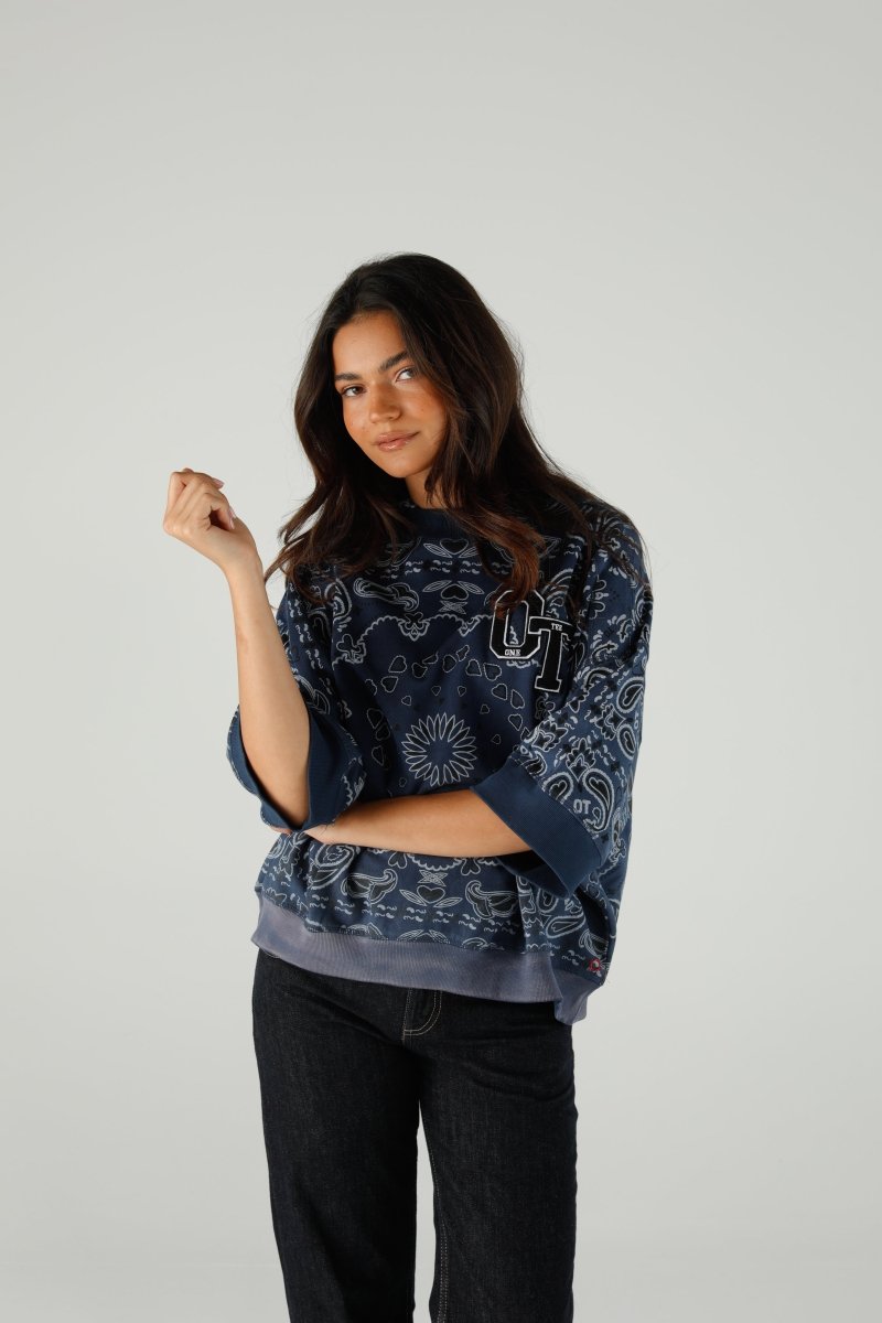 SWEAT SOPHIA INDIGO XS/S INDIGO - ONE TEE
