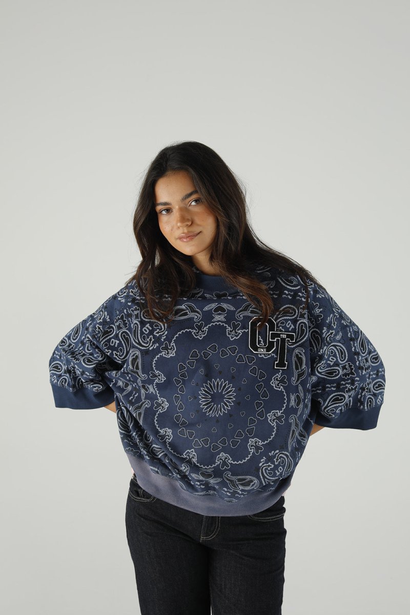 SWEAT SOPHIA INDIGO XS/S INDIGO - ONE TEE