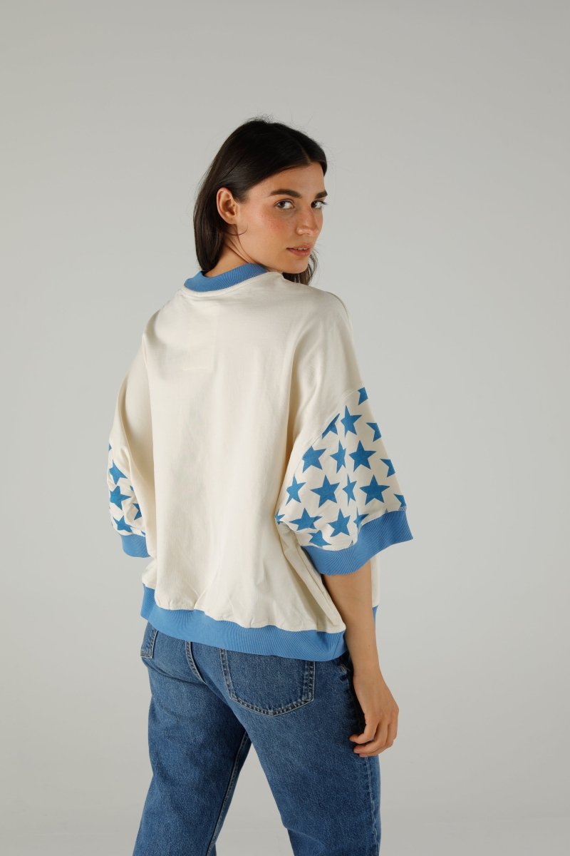 SWEAT STEEVIE IVORY XS/S WHITE - ONE TEE