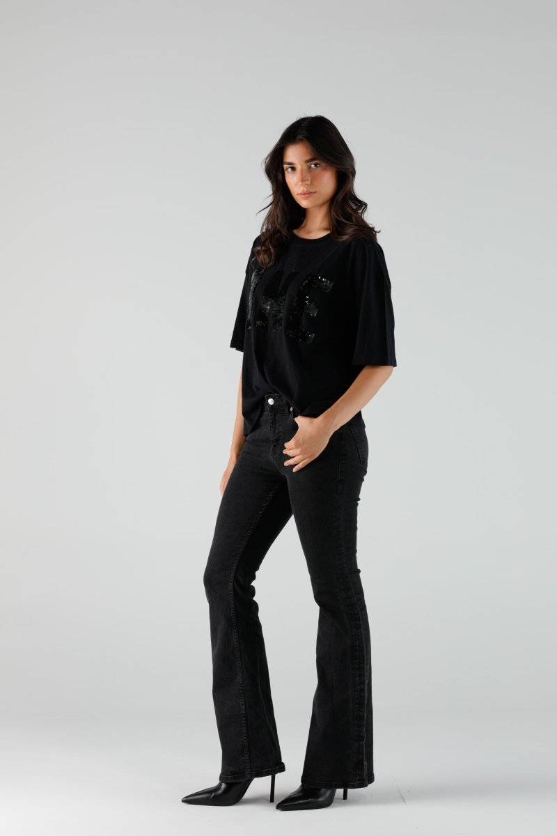 T-SHIRT ALAN BLACK XS BLACK - ONE TEE
