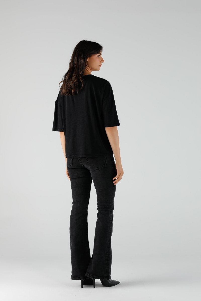 T-SHIRT ALAN BLACK XS BLACK - ONE TEE