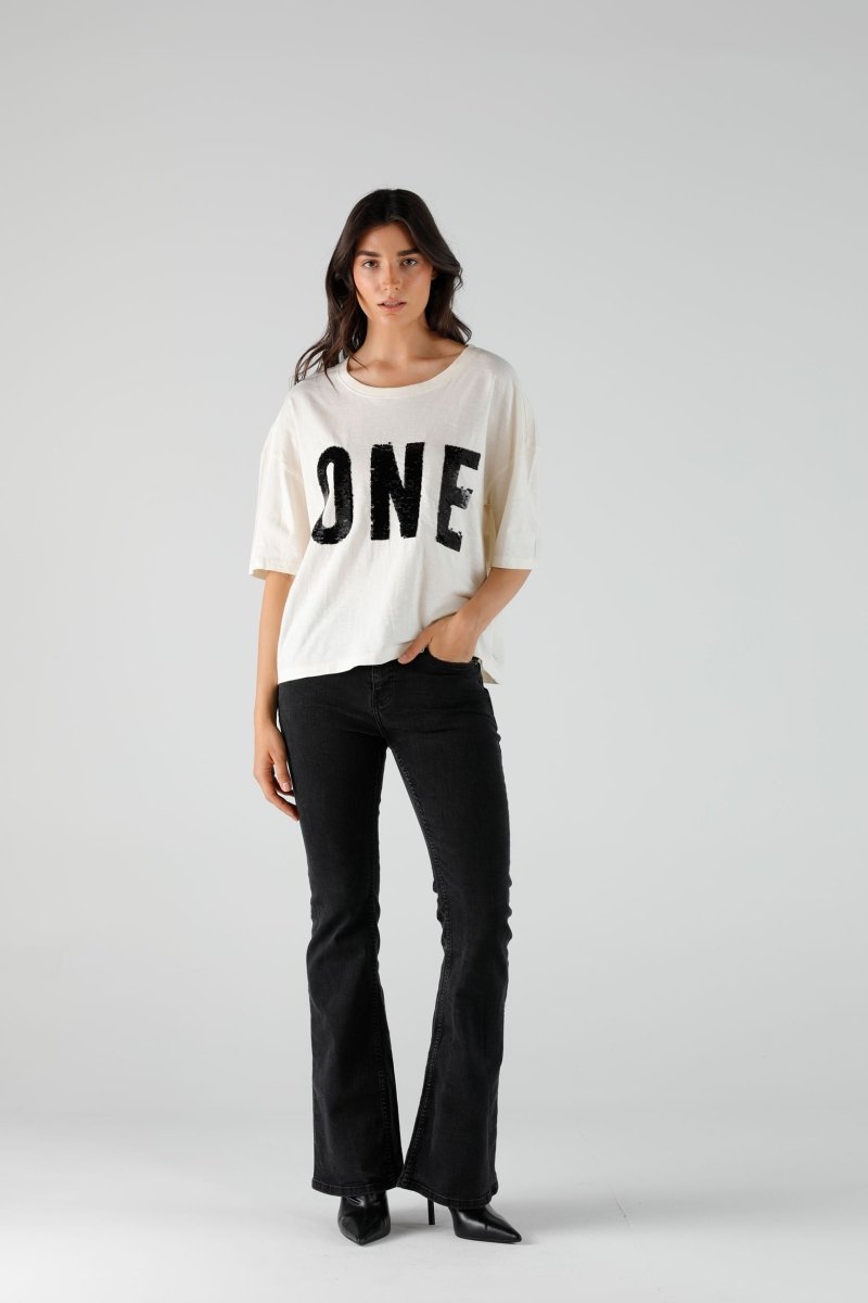 T-SHIRT ALAN IVORY XS IVORY - ONE TEE