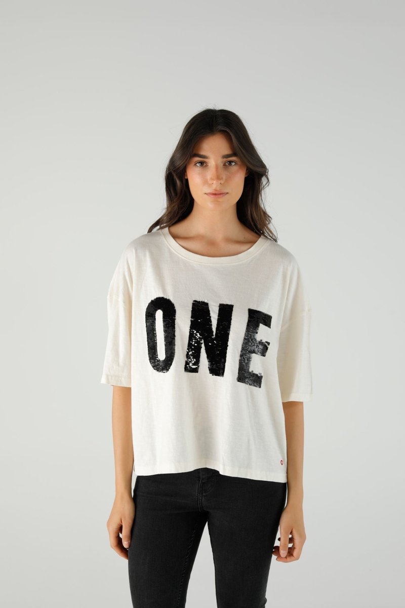 T-SHIRT ALAN IVORY XS IVORY - ONE TEE