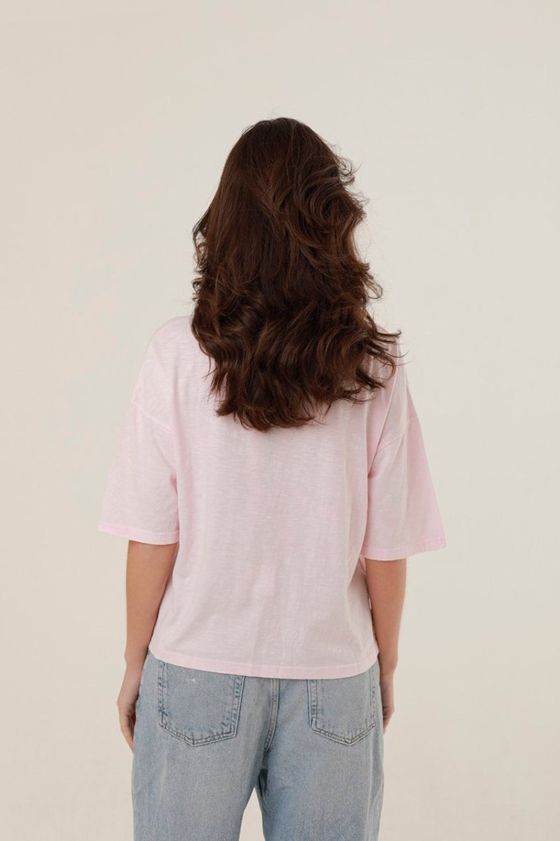 T - SHIRT ALAN LIGHT PINK XS - ONE TEE