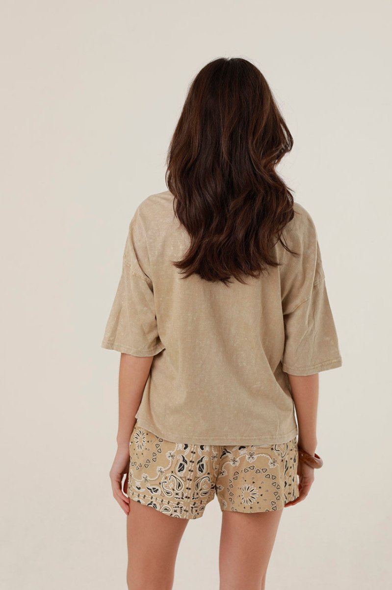 T - SHIRT ALAN SAND XS - ONE TEE