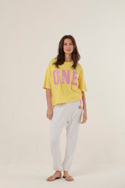 T - SHIRT ALAN YELLOW XS - ONE TEE