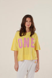 T - SHIRT ALAN YELLOW XS - ONE TEE