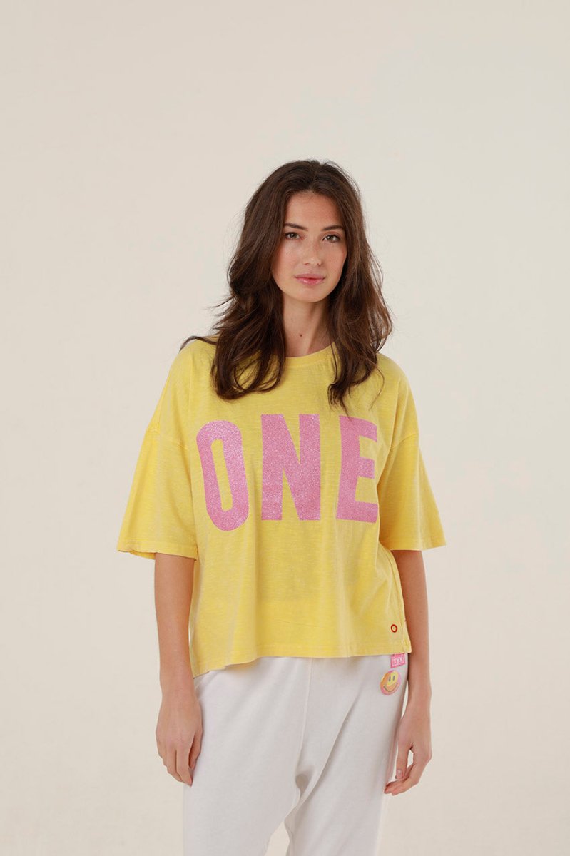 T - SHIRT ALAN YELLOW XS - ONE TEE