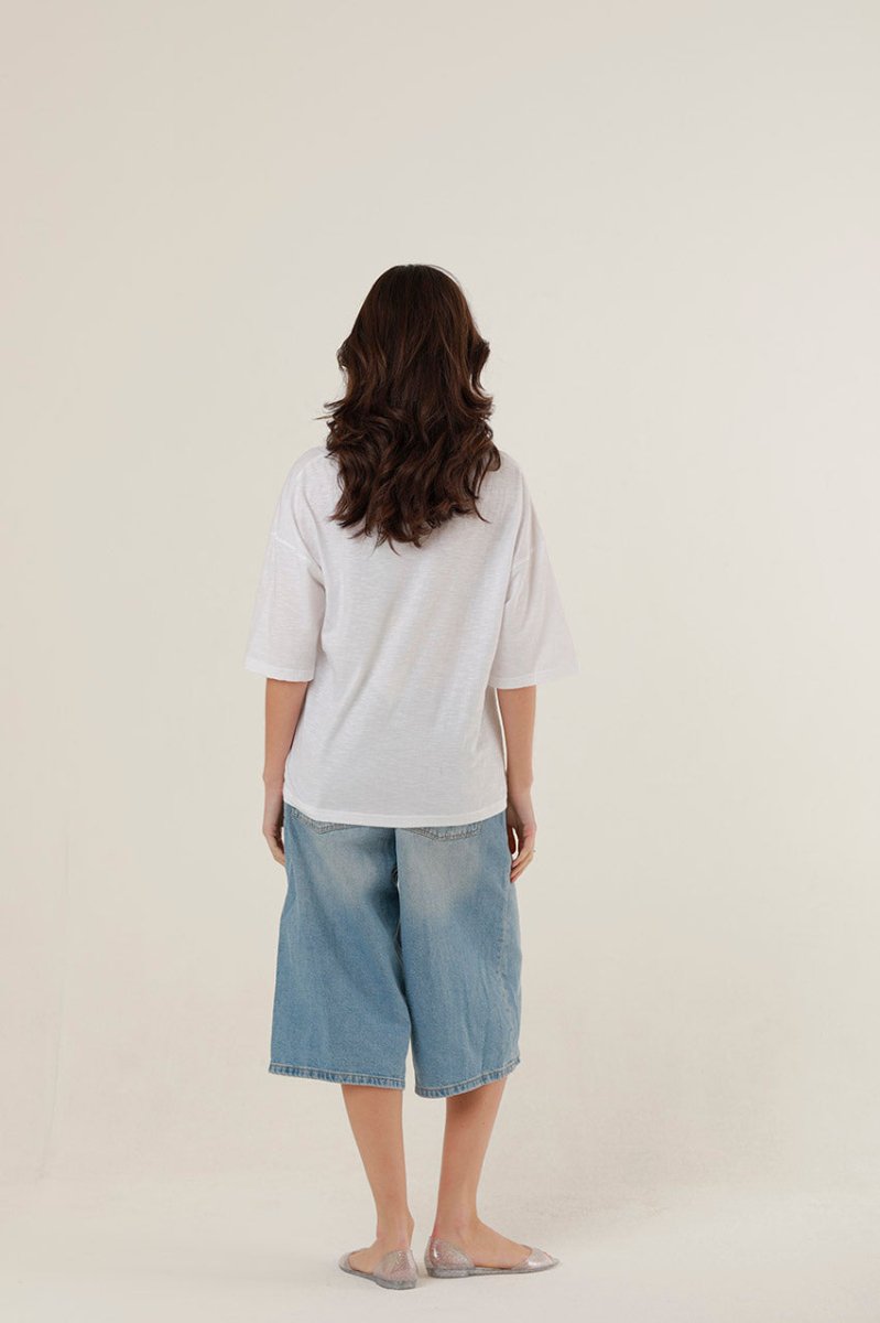 T - SHIRT ALBA WHITE XS - ONE TEE