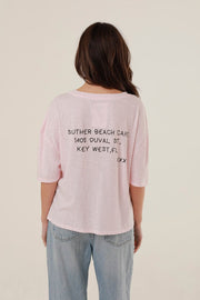 T - SHIRT AMBER LIGHT PINK XS - ONE TEE