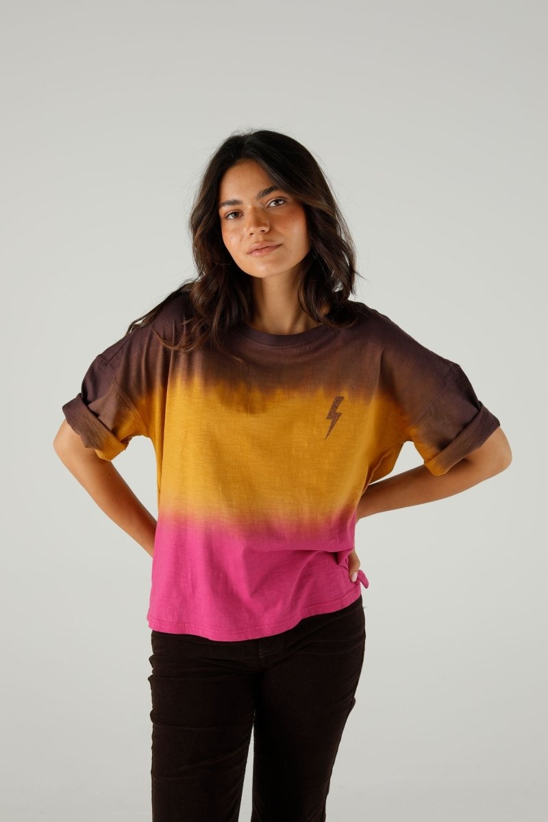 T-SHIRT ANGIE COCOA XS COCOA - ONE TEE