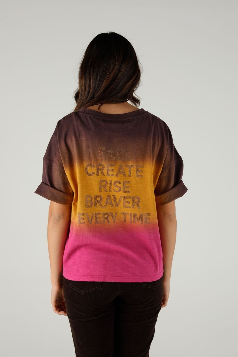 T-SHIRT ANGIE COCOA XS COCOA - ONE TEE
