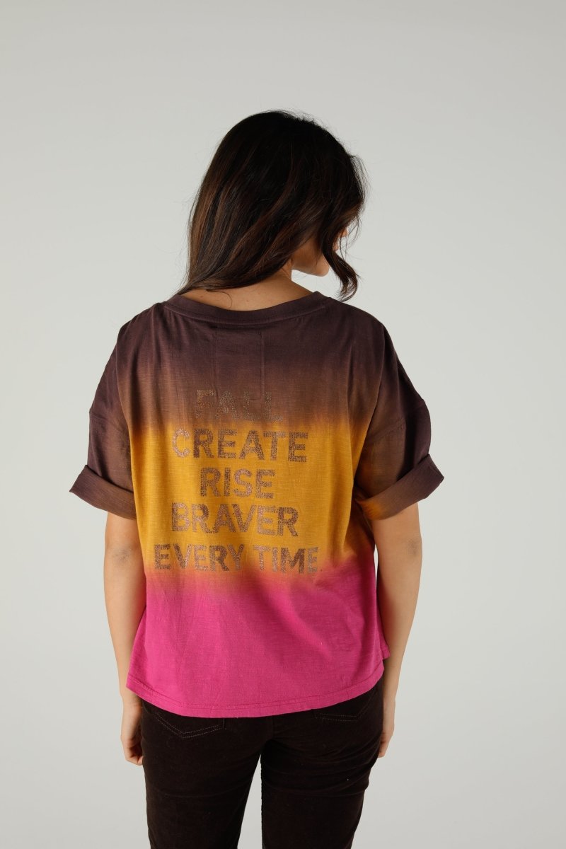T-SHIRT ANGIE COCOA XS COCOA - ONE TEE