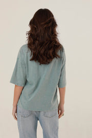 T - SHIRT ANGIE DIP DYE PINK XS - ONE TEE