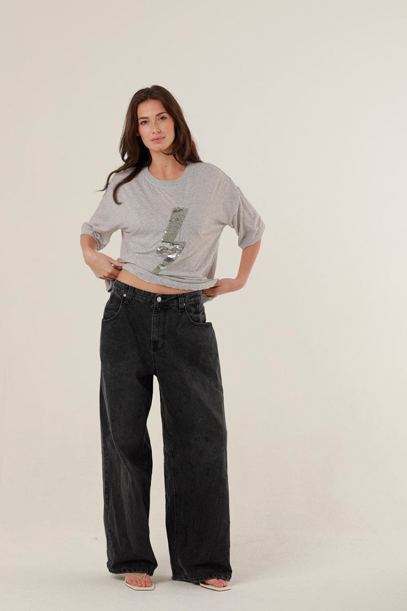 T - SHIRT ANGIE GREY XS - ONE TEE