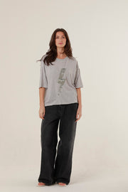 T - SHIRT ANGIE GREY XS - ONE TEE