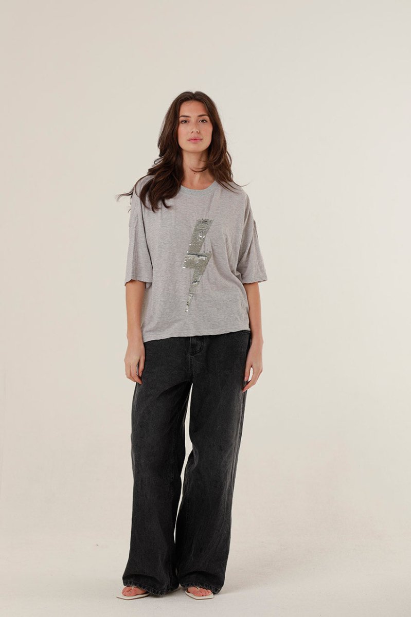 T - SHIRT ANGIE GREY XS - ONE TEE