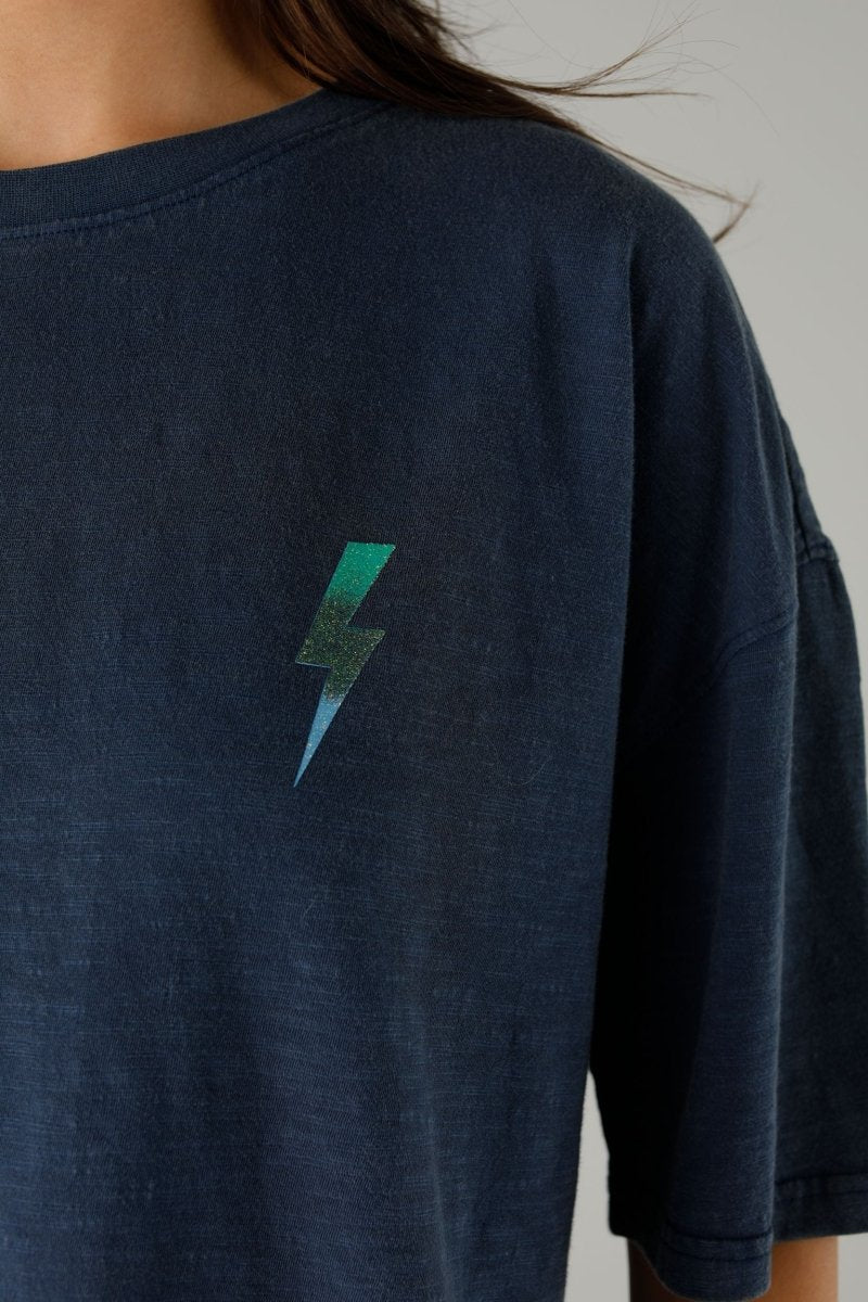 T-SHIRT ANGIE INDIGO XS INDIGO - ONE TEE