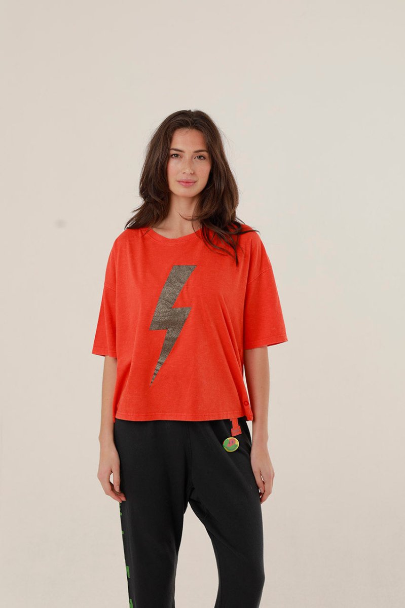 T - SHIRT ANGIE RED XS - ONE TEE