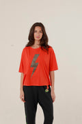 T - SHIRT ANGIE RED XS - ONE TEE