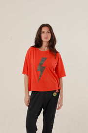 T - SHIRT ANGIE RED XS - ONE TEE