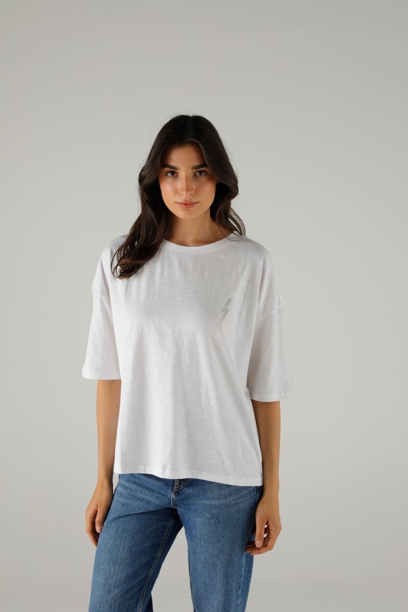 T-SHIRT ANGIE WHITE XS WHITE - ONE TEE